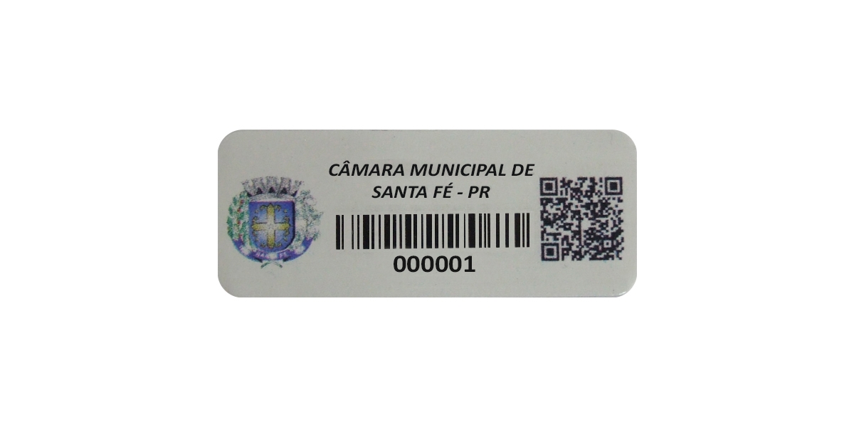 Etiqueta Patrimonial com QR Code