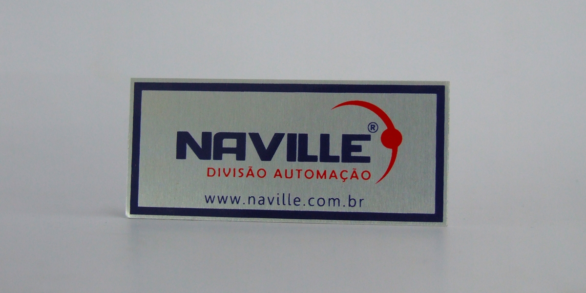 PLACA DE IDENTIFICAÇÃO EM ALUMÍNIO
