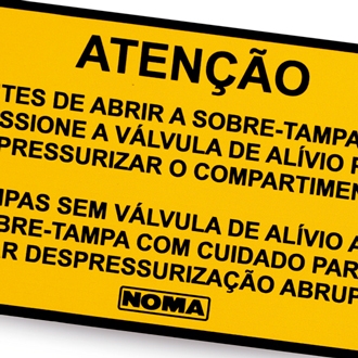 Etiqueta Adesiva de Informação