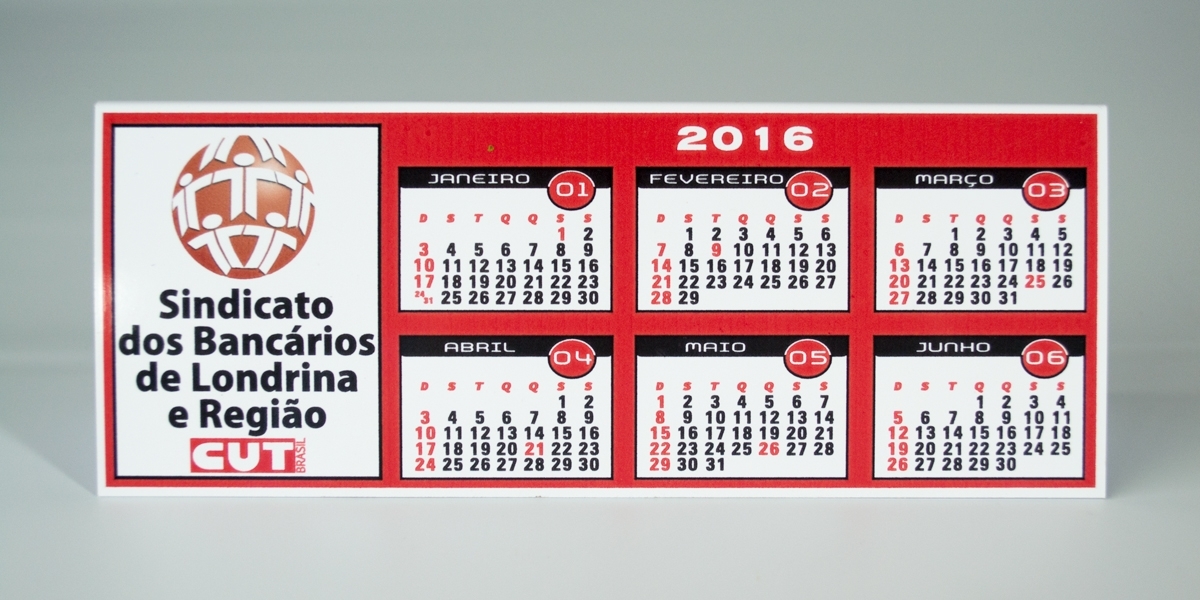 Calendário personalizado para brindes